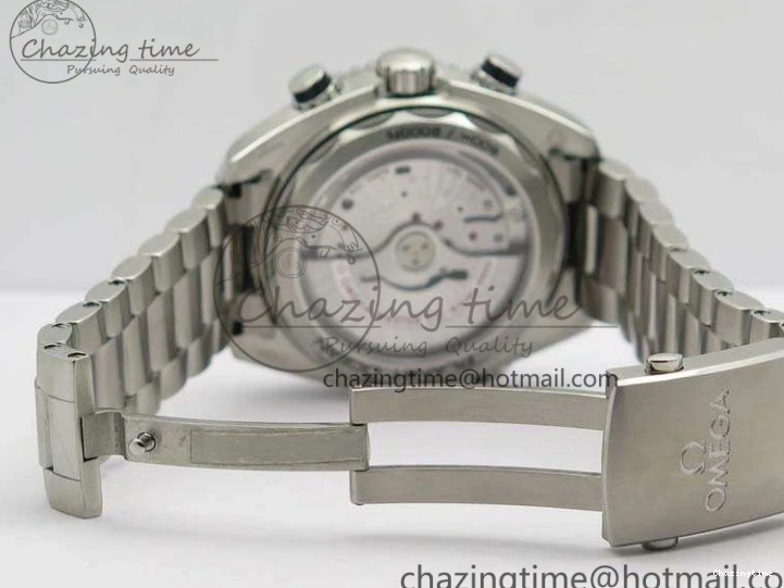 0511 Planet Ocean Master Chrono SS OM 1:1 Best Edition Black Dial On SS Bracelet A9900 V Fashionable 8113